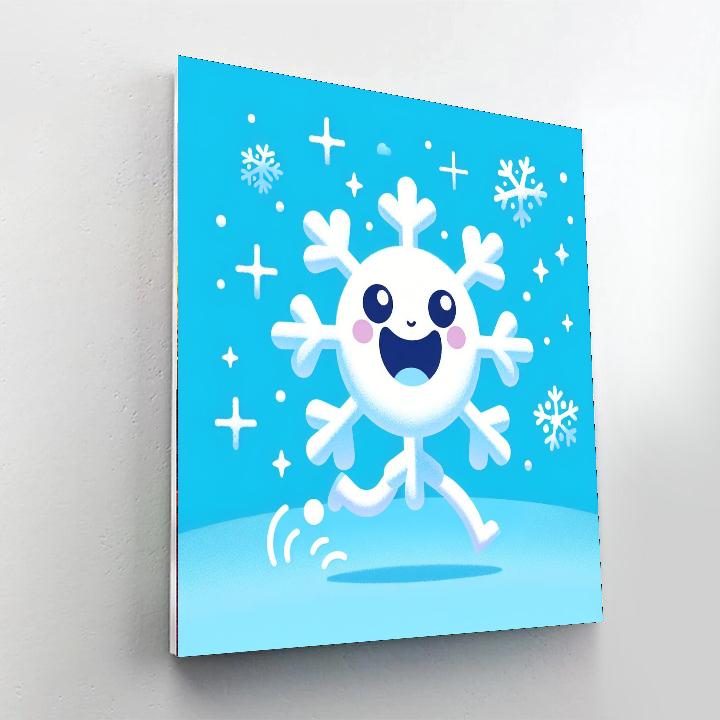 Merry Snowflake Paint By Color