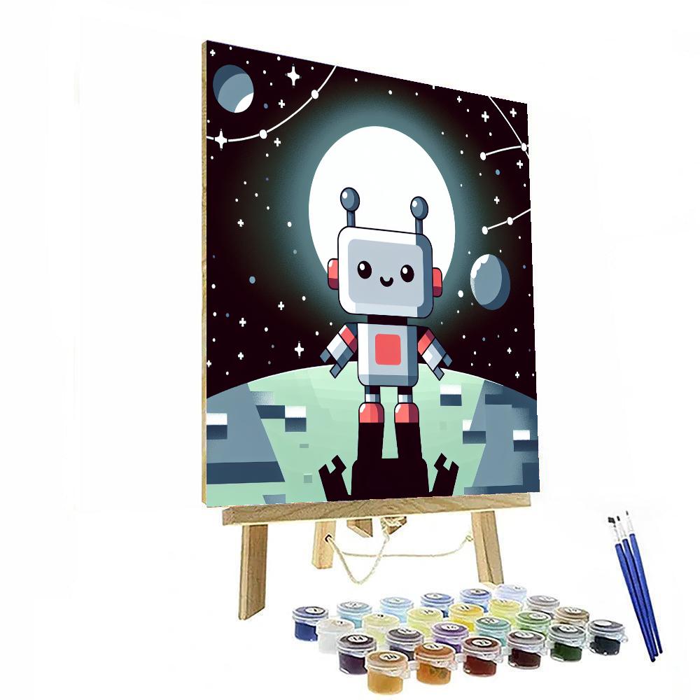 Galactic Robot Discovery Painting By Numbers Kit