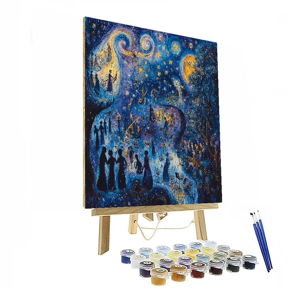 Marc Chagall Inspired Starry Serenade  Paint By Numbers