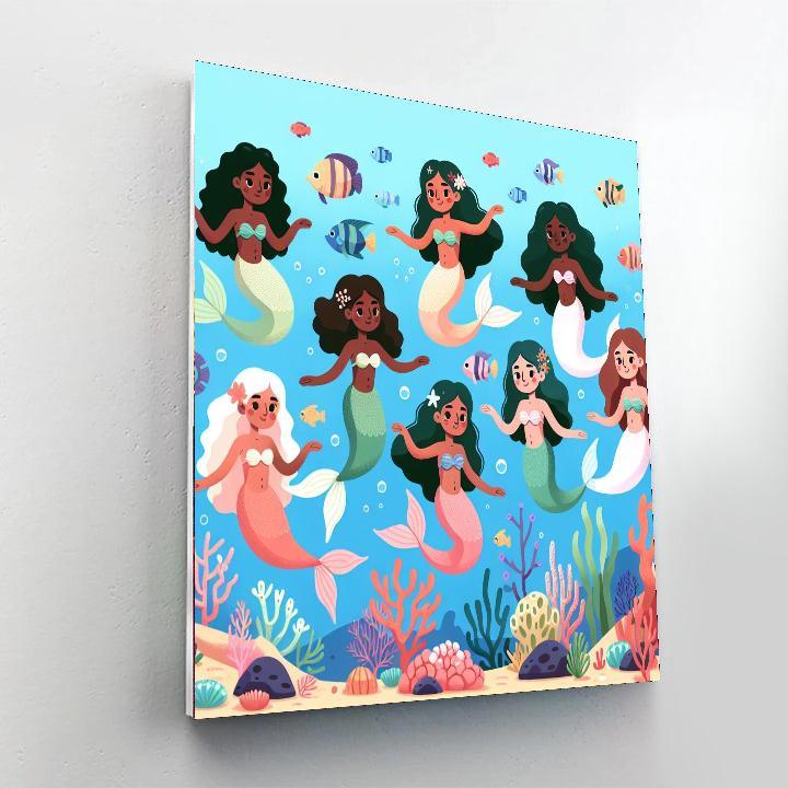 Mystic Mermaid Adventure Numbered Painting Kits