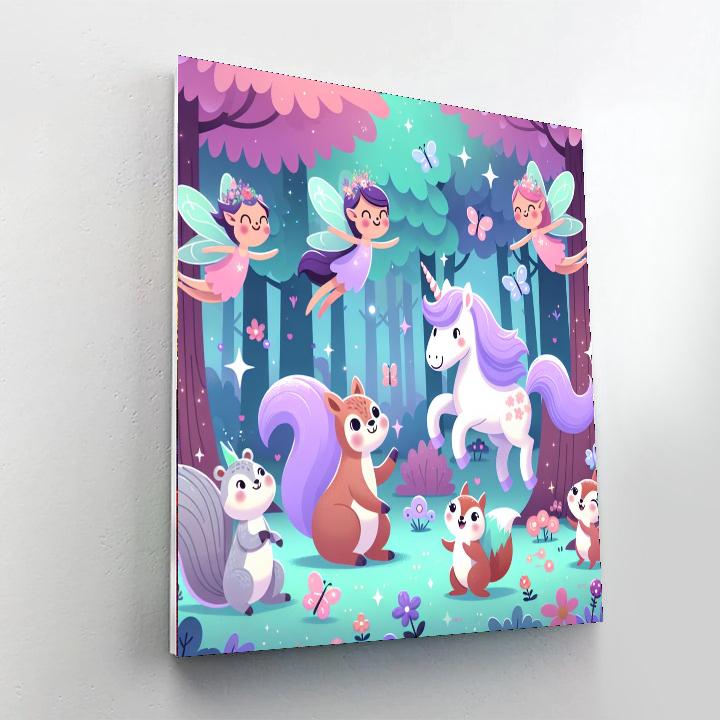 Magical Creatures Gathering Number Painting