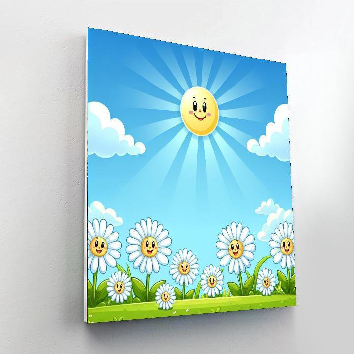 Sunny Day Daisies Numbered Painting Kits