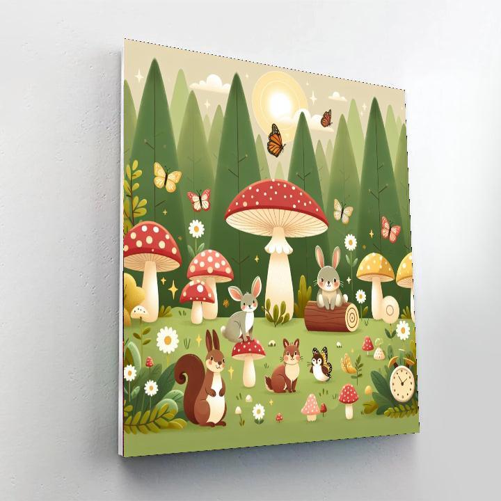 Whimsical Woodland Hideaway Painting By Numbers Kit