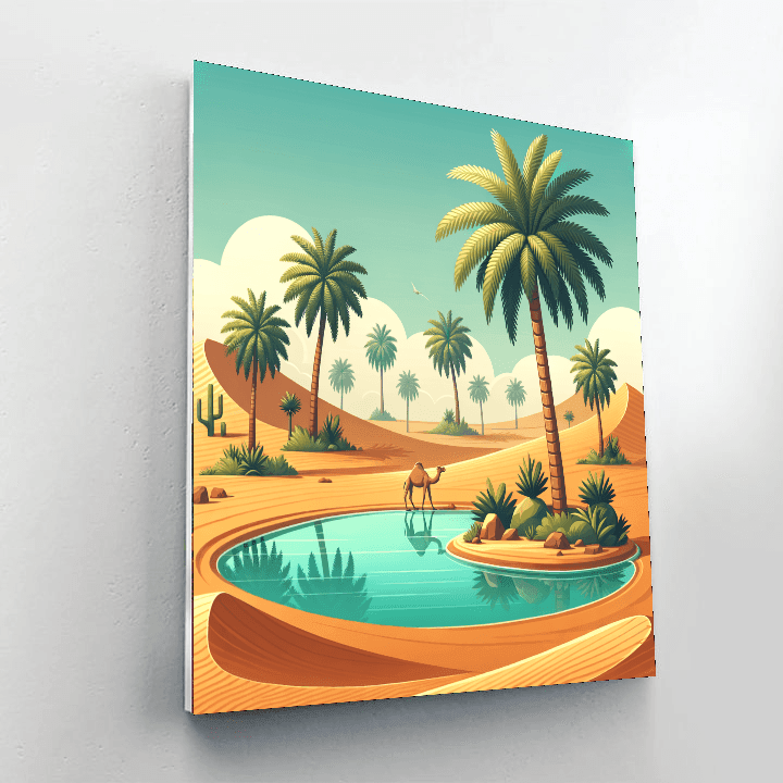Desert Oasis Journey DIY Paint By Numbers