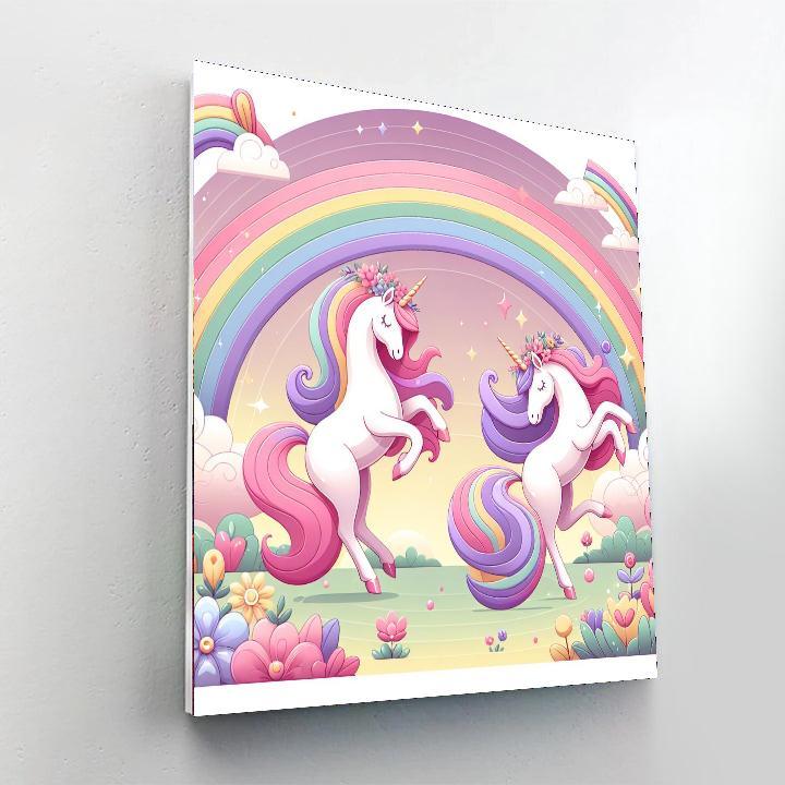 Radiant Rainbow Unicorns Paint By Numbers Kits