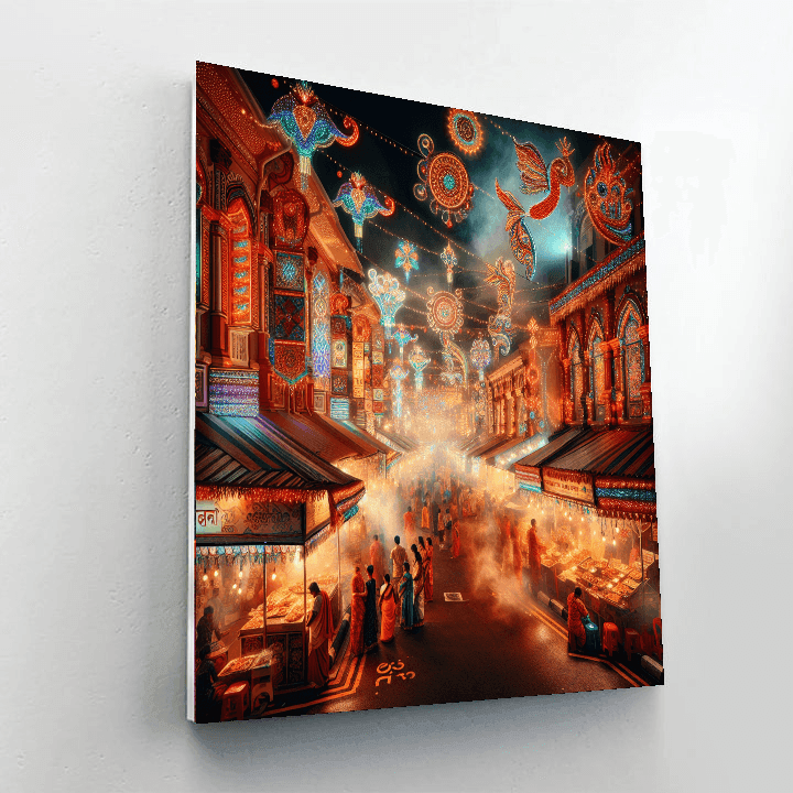 Diwali Light Festival - Singapore Number Painting