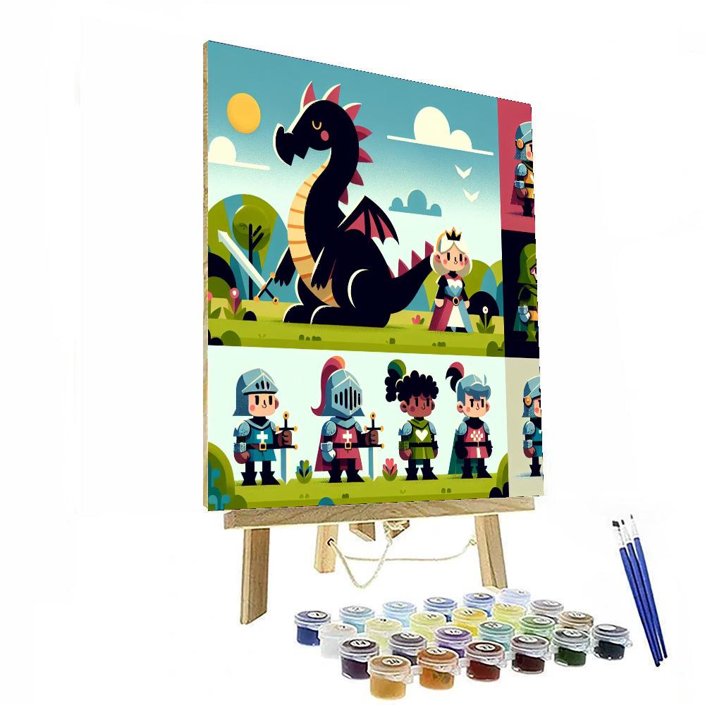 Medieval Dragon Legends Paint By Number