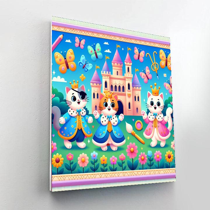 Fantasy Feline Kingdom Painting By Numbers Kit