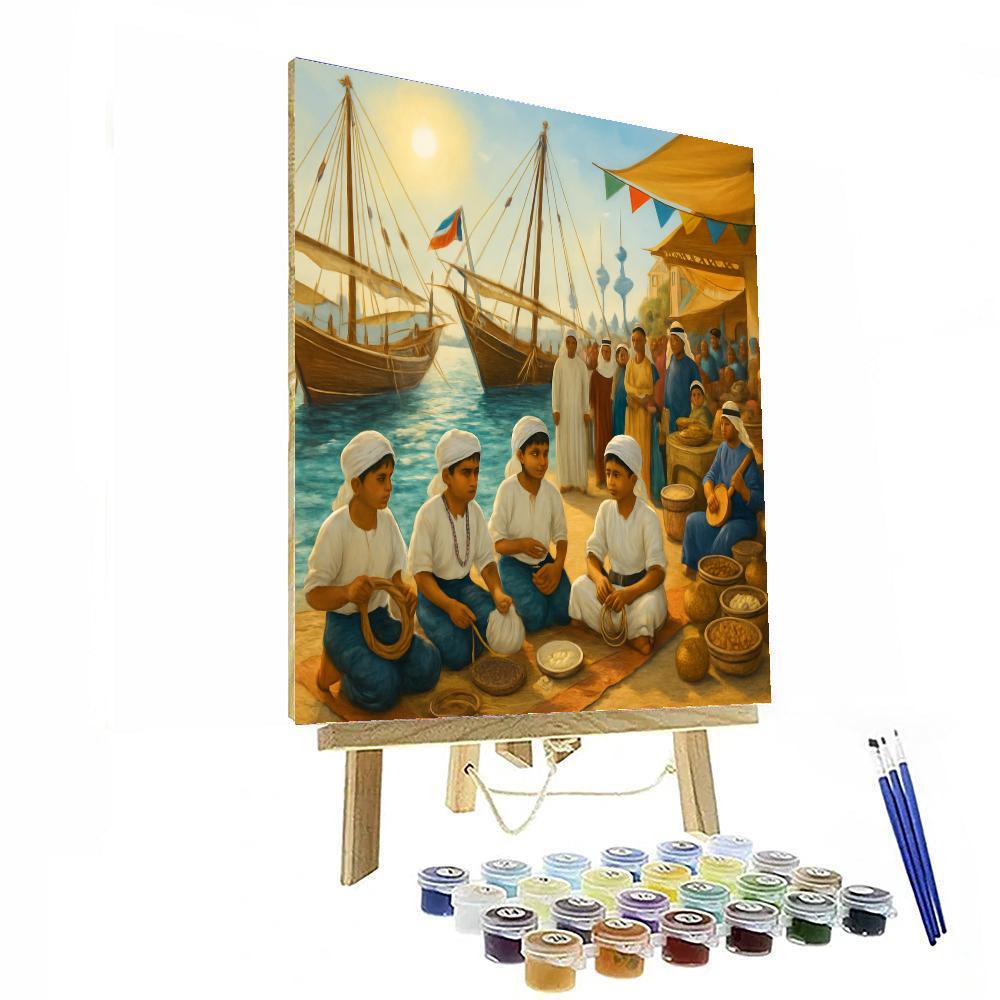 Kuwait Pearl Diving Festival DIY Paint By Numbers