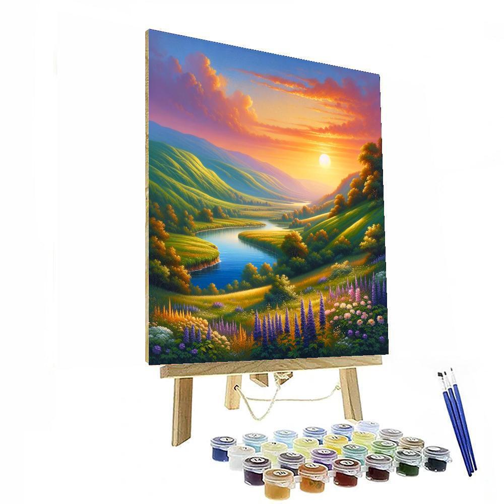 Serene Landscape Scenery - DIY Painting By Numbers Kit – Artistry Rack