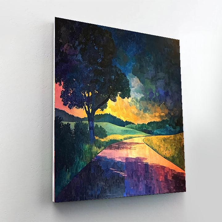 Paul Cézanne Inspired Light And Shadow Symphony  Paint By Numbers Kits