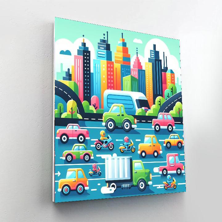 Artful Automobiles Paint By Numbers Art