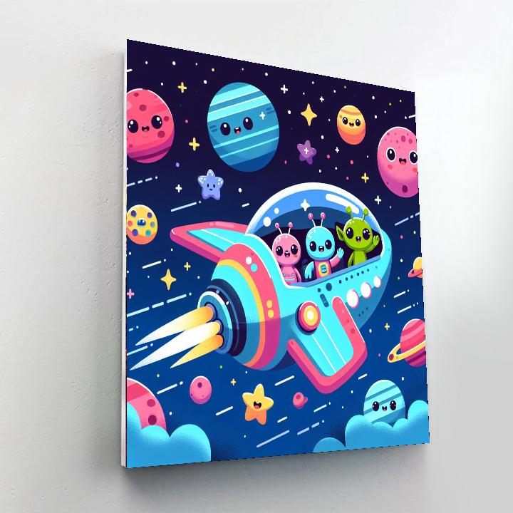 Mysterious Space Painting Number Kit