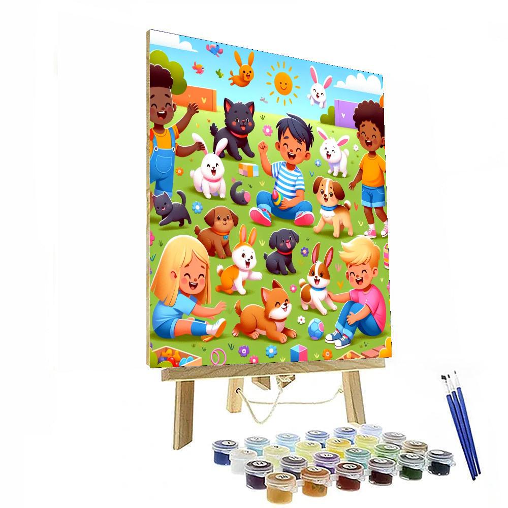 Happy Pets Day Painting Number Kit