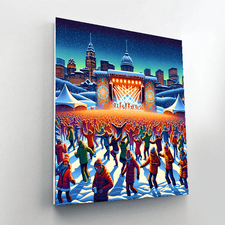 Montreal's Igloofest - Montreal, Canada Number Painting