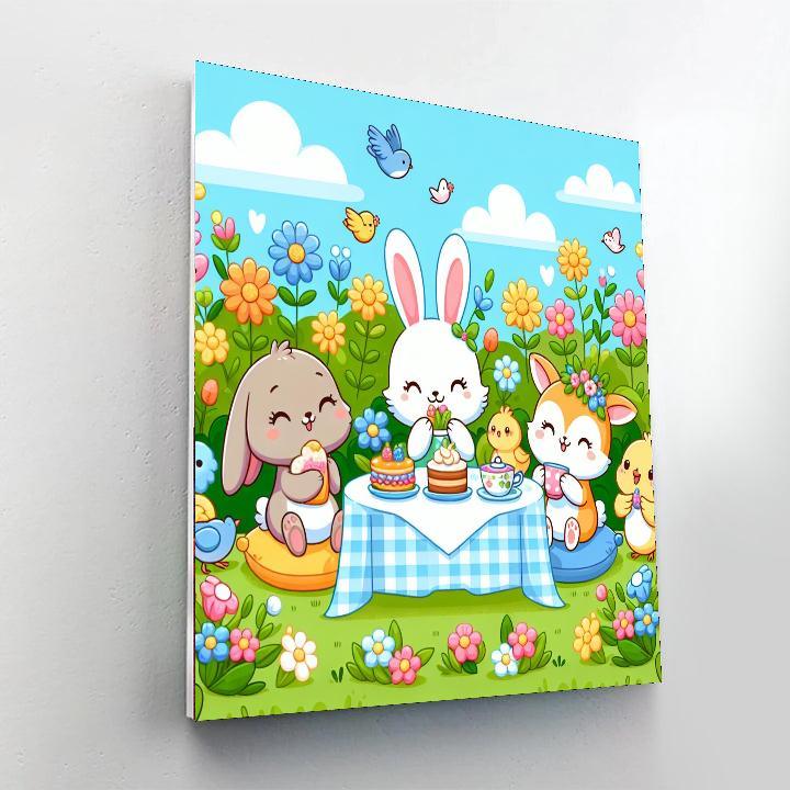 Garden Party Of Critters Paint By Numbers