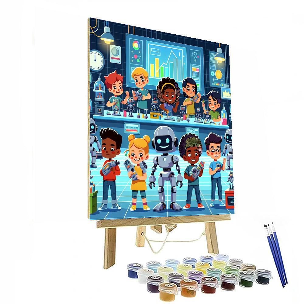 Futuristic Inventors DIY Paint By Numbers