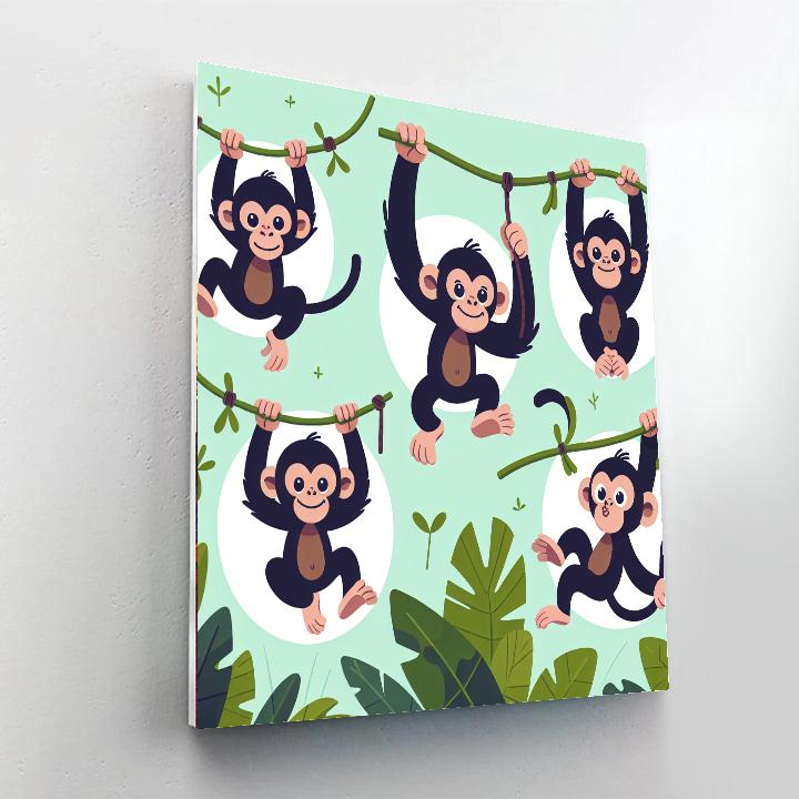 Charming Chimps Paint By Numbers Kits