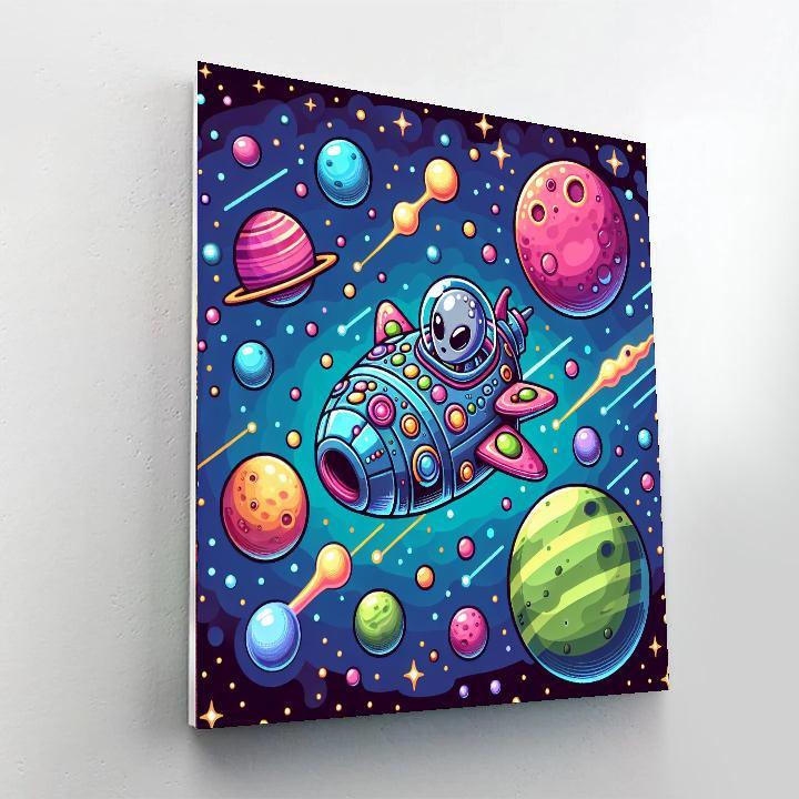 Galactic Frontier Mission Painting Number Kit