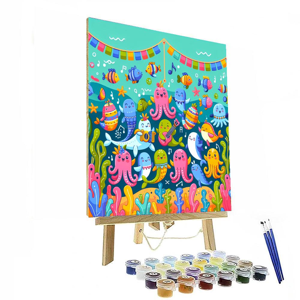 Ocean Friends Festival Paint By Color