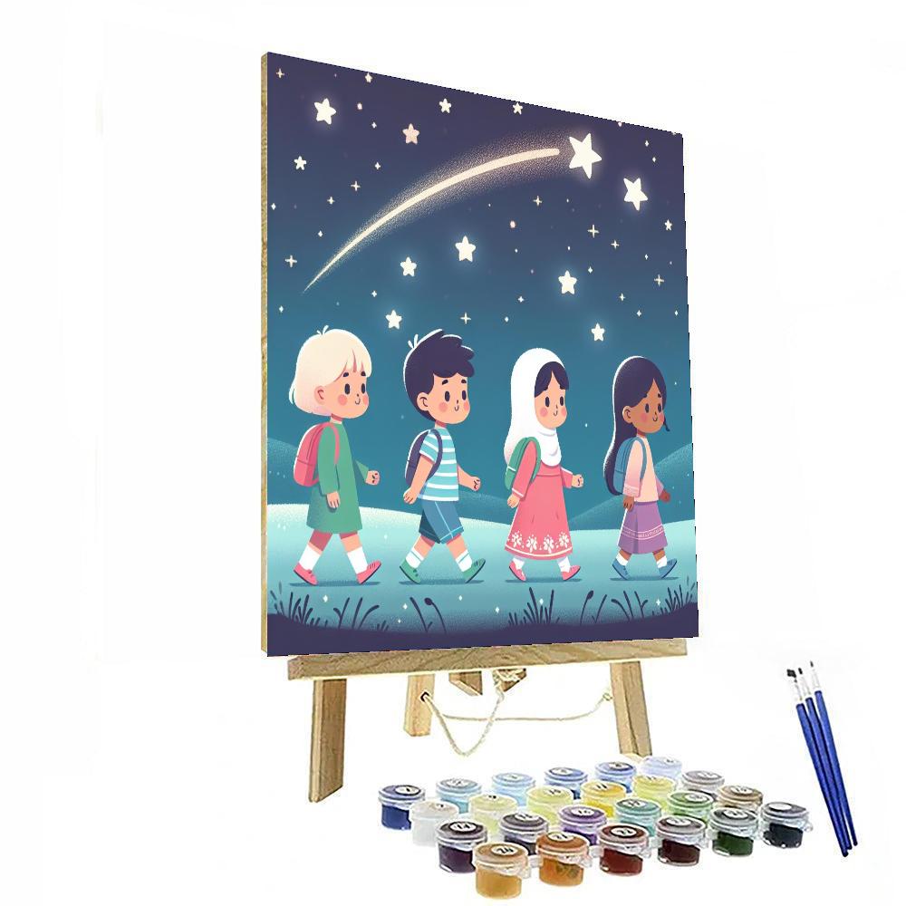 Starlit Sky Stroll Numbered Painting Kits
