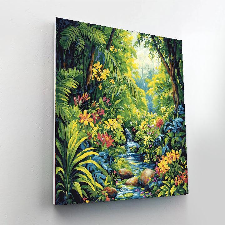 Henri Rousseau Inspired Fantasy Forest Glade  Numbered Painting Kits
