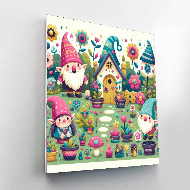 Fantasy Garden Hideout Paint By Numbers Art