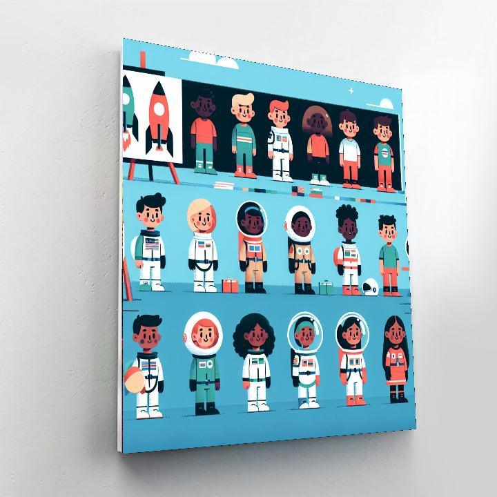 Galactic Space Camp Numbered Painting Kits