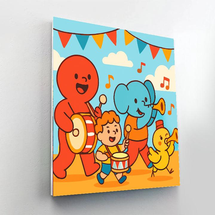 Joyful Musical Parade Numbered Painting Kits