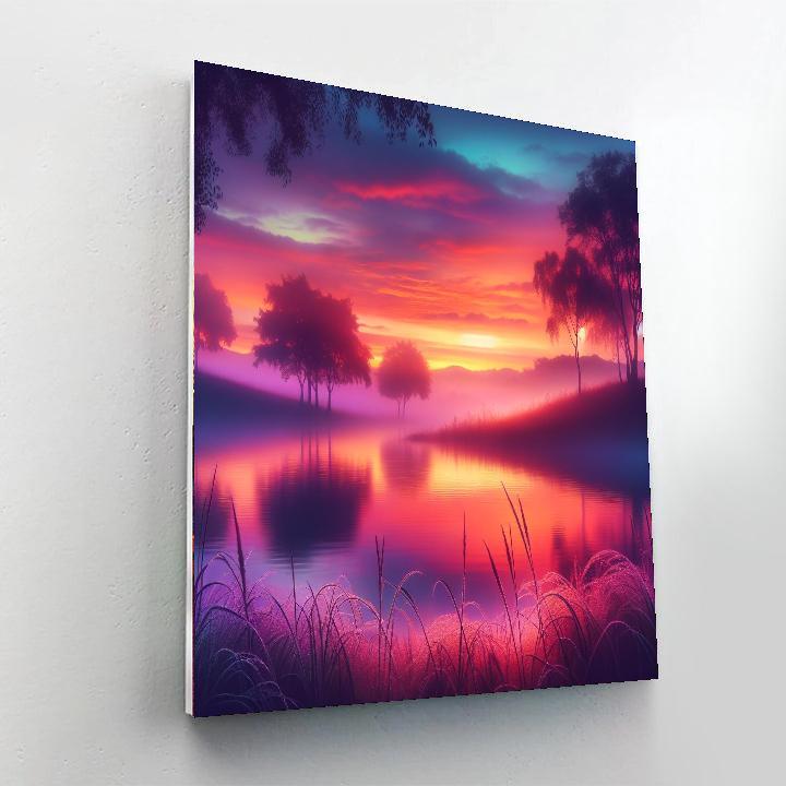 Aurora's Magical Dawn DIY Paint By Numbers