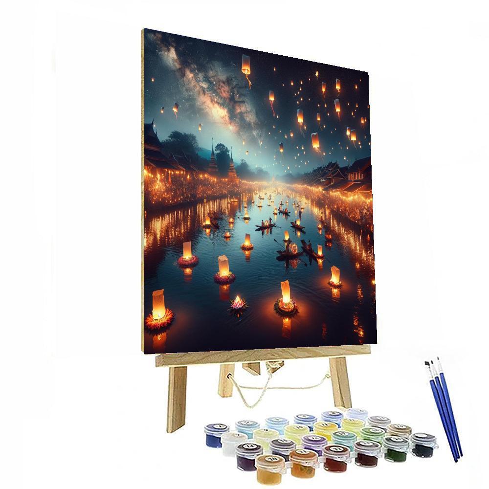 Loi Krathong - Chiang Mai Paint By Numbers