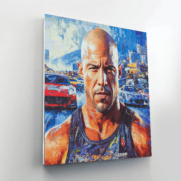 Vin Diesel: The Brawny Guardian Of Family Bonds Paint By Number