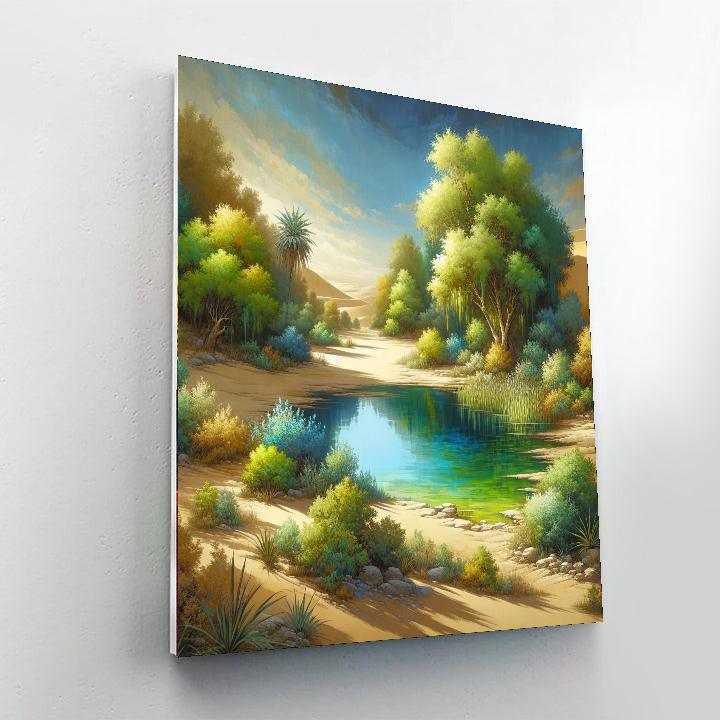 Desert Oasis Dream Paint By Numbers Art