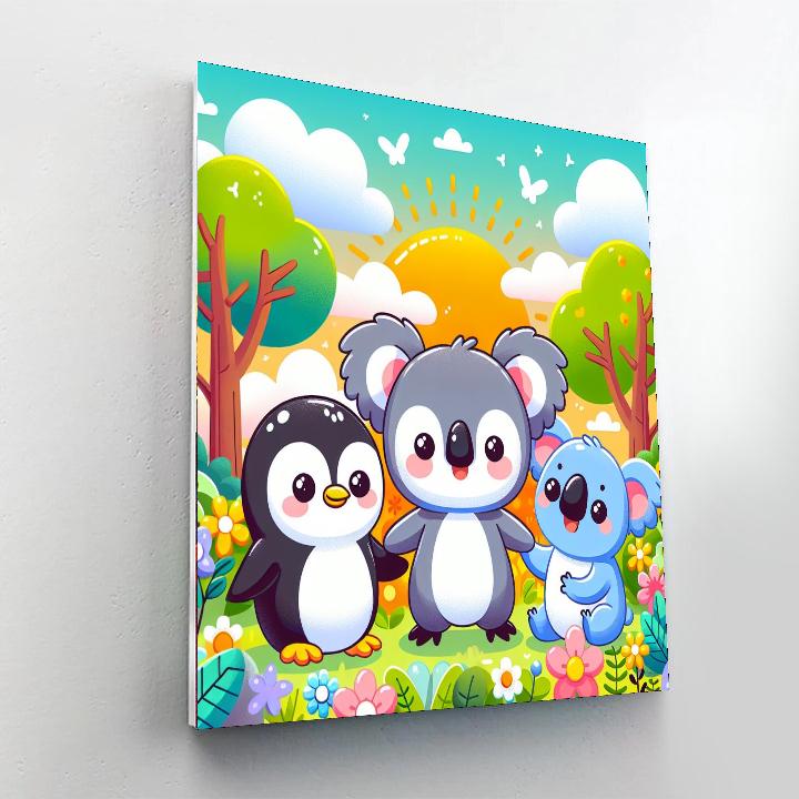 Whimsical World Of Animals Numbered Painting Kits
