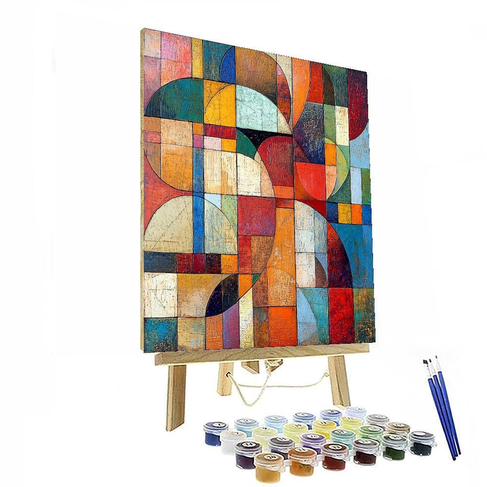 Paul Klee Inspired Whimsical Structures  Paint By Number