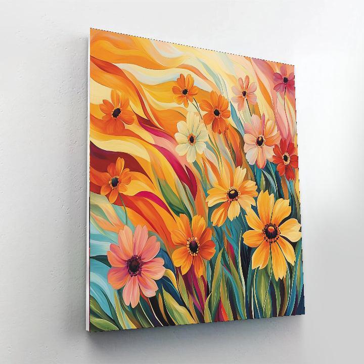 Georgia O’Keeffe Inspired Wildflowers In Motion  Paint By Numbers Kits
