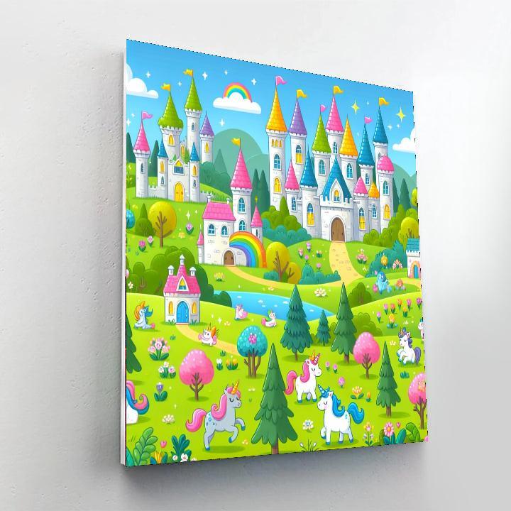 Charming Castles Paint By Numbers