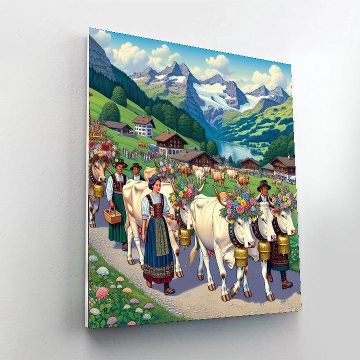 Alpabzug Festival - Switzerland Paint By Numbers Kits