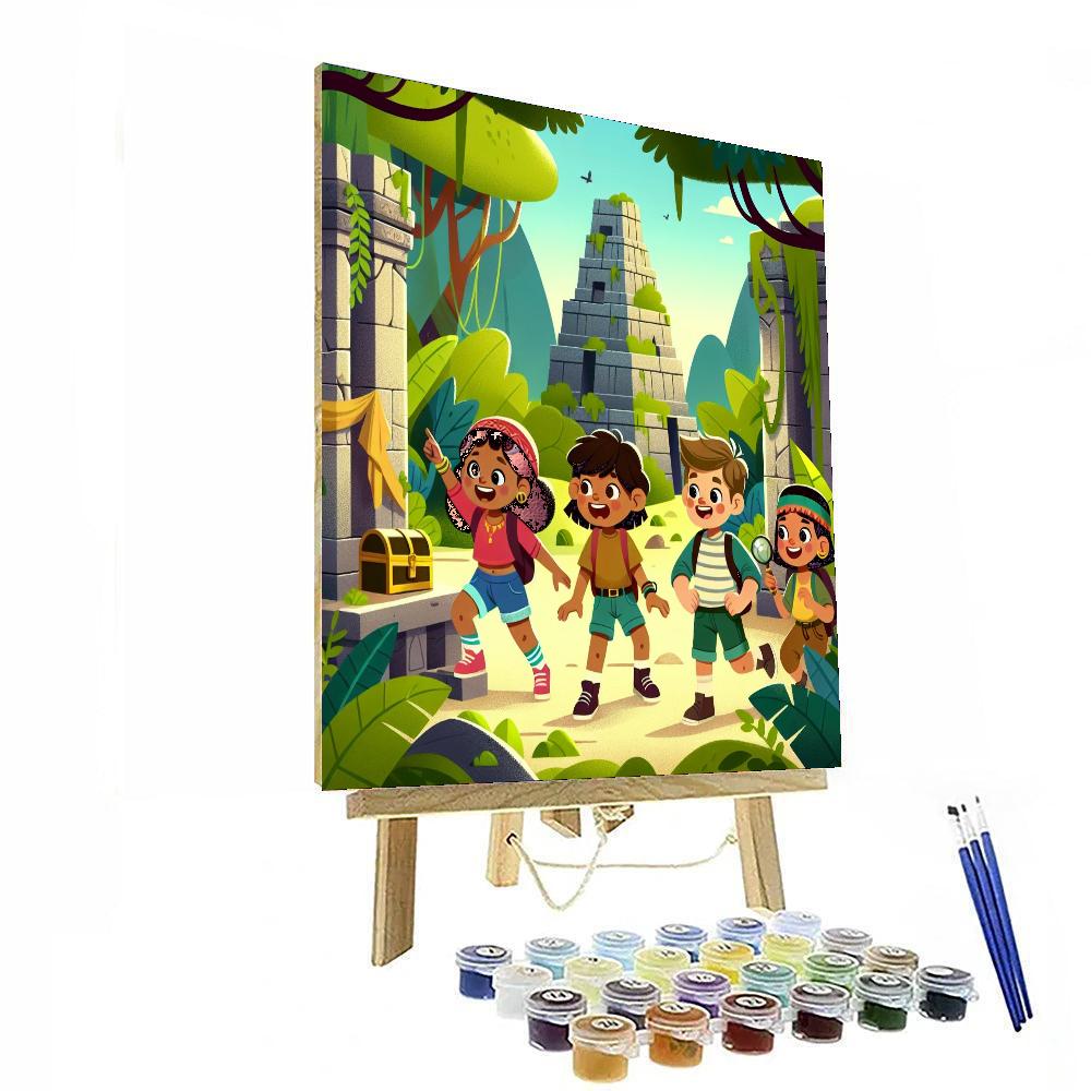 Explorers Of The Ancient Ruins Paint By Numbers Art
