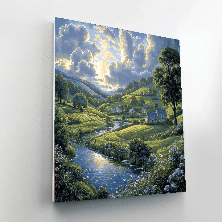 John Constable Inspired Charming Countryside Escape  DIY Paint By Numbers