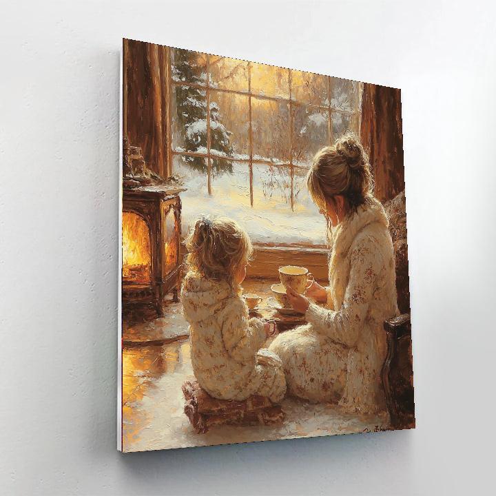 Winter Afternoon Tea DIY Paint By Numbers