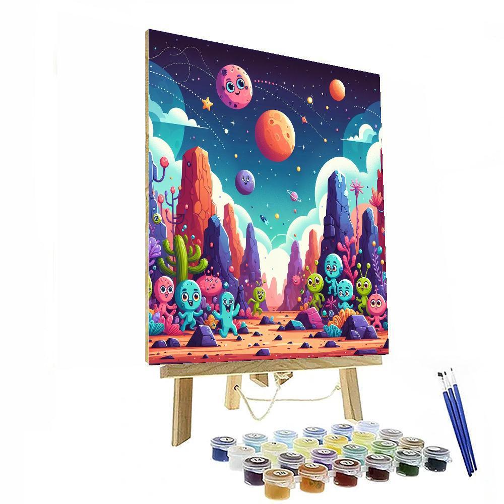 Exciting Adventure On Mars Paint By Numbers Art