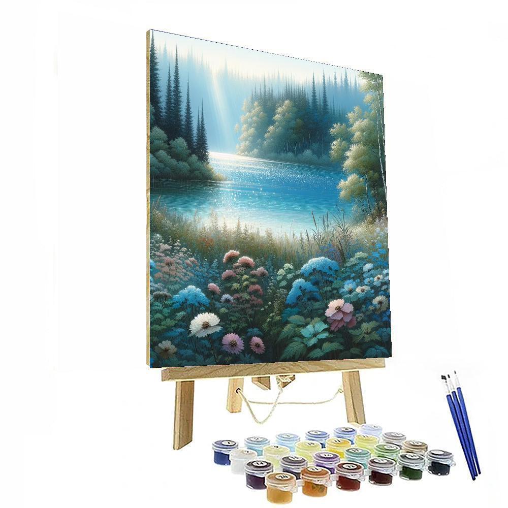 Enchanted Lake Retreat DIY Paint By Numbers