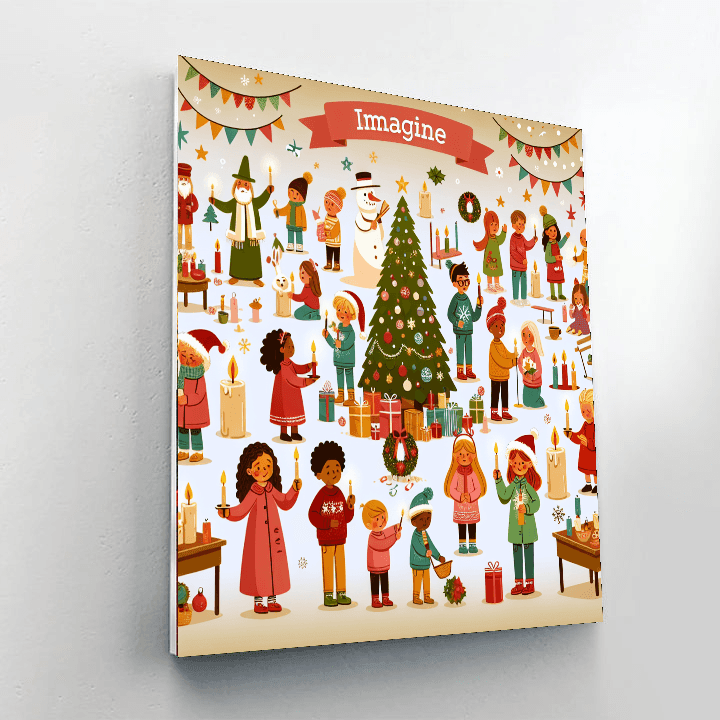 Adventurous Holiday Celebrations Painting Number Kit