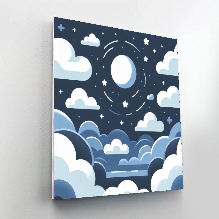 Sweet Dreaming Clouds Paint By Color