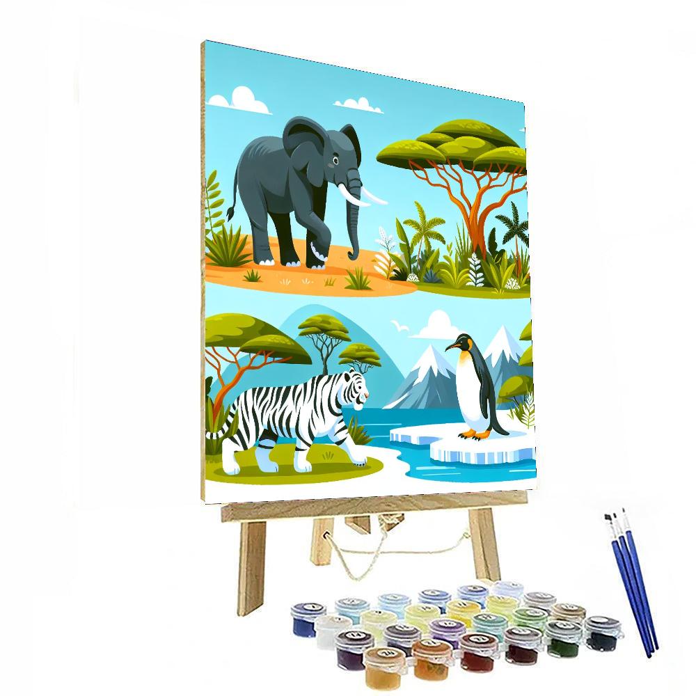 Wonderful World Of Wildlife Paint By Numbers