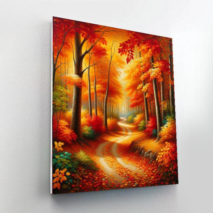 Enchanted Autumn Woods Paint By Number