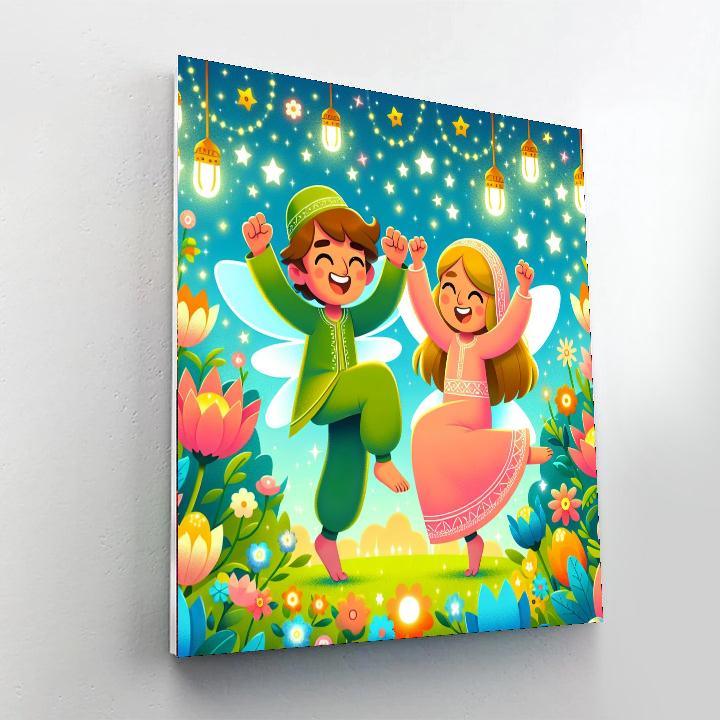 Festive Fairy Gathering Paint By Number