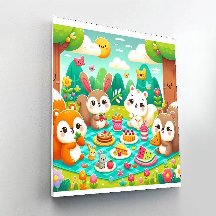 Wonderland Picnic Painting Number Kit