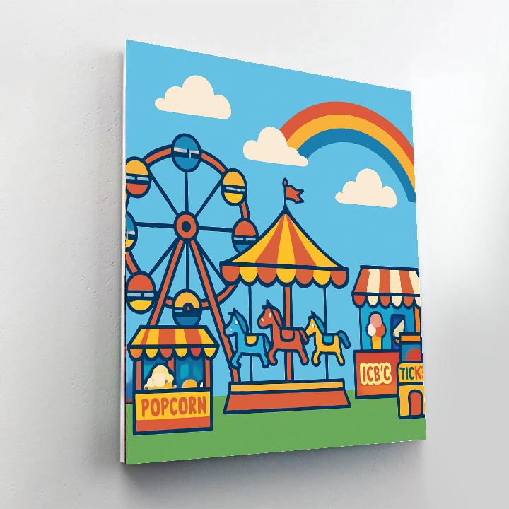 Rainy Day Fun Fair Painting By Numbers Kit